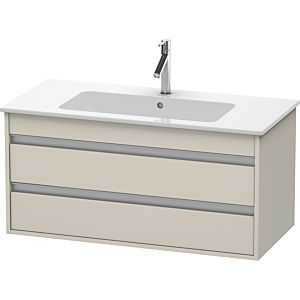 Duravit Ketho Waschtisch-Unterschrank KT643009191 100 x 47,5 cm, Taupe, 2 Schubkästen, wandhängend