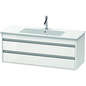 Ketho Duravit vasque KT643102222 120 x 47,5 cm, blanc brillant, 2 tiroirs, suspendu