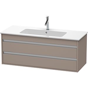 Ketho Duravit vasque KT643104343 120 x 47,5 cm, basalte mat, 2 tiroirs, suspendu
