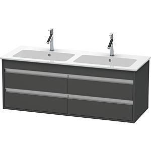 Ketho Duravit vasque KT643304949 127x47,5x48cm, 4 tiroirs, suspendu, graphite mat