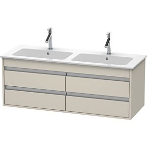 Ketho Duravit vasque KT643309191 127x47,5x48cm, 4 tiroirs, Taupe