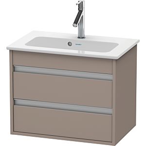 Duravit Ketho vanity unit KT645204343 60 x 38.5 cm, basalt matt, 2 drawers, wall-hung