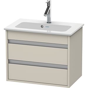 Duravit Ketho Waschtisch-Unterschrank KT645209191 60 x 38,5 cm, Taupe, 2 Schubkästen, wandhängend