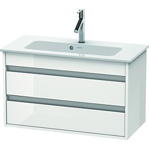 Ketho Duravit vasque KT645302222 80 x 38,5 cm, blanc brillant, 2 tiroirs, suspendu