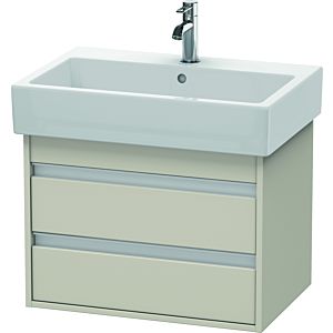 Duravit Ketho Waschtisch-Unterschrank KT662409191 65 x 44 cm, Taupe, 2 Schubkästen, wandhängend