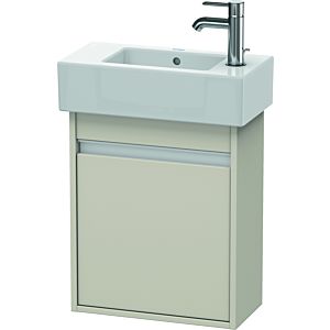 Ketho Duravit vasque KT6629L9191 45x22,5x55cm, suspendu, porte à gauche, Taupe