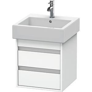 Duravit Ketho Waschtisch-Unterschrank KT663501818 45 x 44 cm, weiß matt, 2 Schubkästen, wandhängend