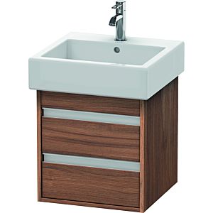 Duravit Ketho Waschtisch-Unterschrank KT663507979 45 x 44 cm, nussbaum natur, 2 Schubkästen, wandhängend