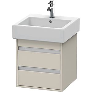 Duravit Ketho Waschtisch-Unterschrank KT663509191 45 x 44 cm, Taupe, 2 Schubkästen, wandhängend