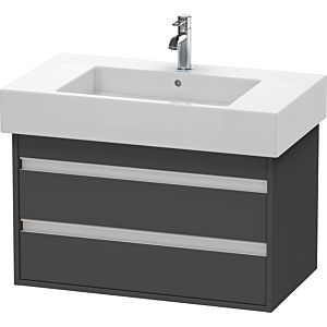 Duravit Ketho Waschtisch Unterschrank KT664004949 80 x 48 x 45,5 cm, graphit matt, wandhängend