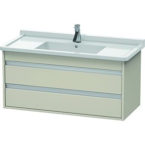 Duravit Ketho Waschtisch-Unterschrank KT664509191 100 x 45,5 cm, Taupe, 2 Schubkästen, wandhängend