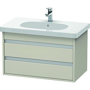Duravit Ketho Waschtisch-Unterschrank KT664709191 80 x 45,5 cm, Taupe, 2 Schubkästen, wandhängend