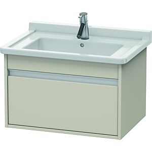 Duravit Ketho Waschtisch-Unterschrank KT666309191 65 x 45,5 cm, Taupe, 1 Auszug, wandhängend