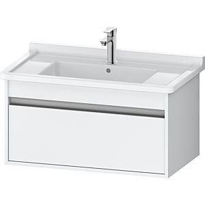 Duravit Ketho vanity unit KT666401818 80 x 45.5 cm, matt white, 2000 pull-out, wall-hung