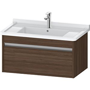 Duravit Ketho Waschtisch-Unterschrank KT666402121 80 x 45,5 cm, nussbaum dunkel, 1 Auszug, wandhängend