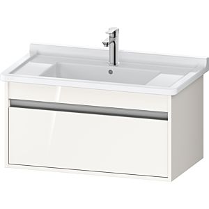 Duravit Ketho vanity unit KT666402222 80 x 45.5 cm, white high gloss, 2000 pull-out, wall-hung