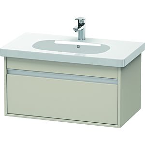 Duravit Ketho vanity unit KT666709191 80 x 45.5 cm, Taupe , 2000 pull-out, wall-hung