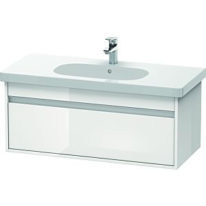 Duravit Ketho vanity unit KT666802222 100 x 45.5 cm, white high gloss, 2000 pull-out, wall-hung
