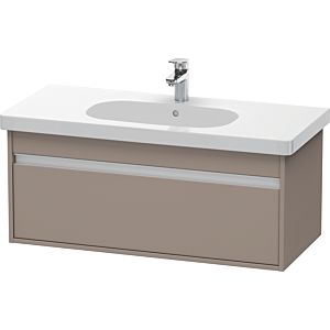 Duravit Ketho vanity unit KT666804343 100 x 45.5 cm, basalt matt, 2000 pull-out, wall-hung