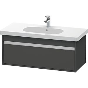 Duravit Ketho Waschtisch-Unterschrank KT666804949 100 x 45,5 cm, graphit matt, 1 Auszug, wandhängend