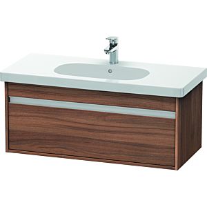 Duravit Ketho Waschtisch-Unterschrank KT666807979 100 x 45,5 cm, nussbaum natur, 1 Auszug, wandhängend