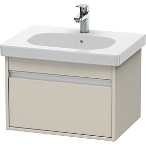 Duravit Ketho vanity unit KT667009191 60 x 45.5 cm, Taupe , 2000 pull-out, wall-hung