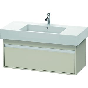 Duravit Ketho Waschtisch-Unterschrank KT669109191 100 x 45,5 cm, Taupe, 1 Auszug, wandhängend