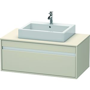 Duravit Ketho vanity unit KT669509191 100 x 55 cm, Taupe , for Wash Bowls middle, 2000 pull-out, wall-hung