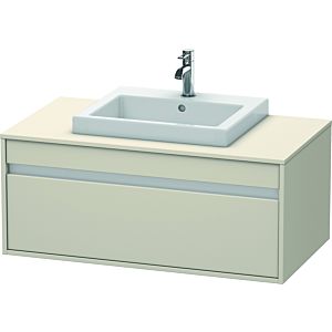 Duravit Ketho vanity unit KT679509191 100 x 55 cm, Taupe , for built-in washbasin in the middle, 2000 pull-out, wall-hung