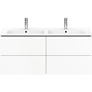 Meuble sous-vasque Duravit L-Cube LC625901818 Blanc mat, 129x55x48,1cm, 4 tiroirs