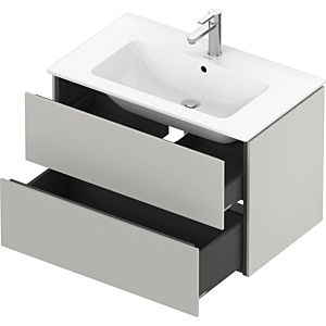 Duravit L-Cube vanity unit LC624100707 82 x 48, 2000 cm, concrete gray matt, 2 drawers, wall-hung