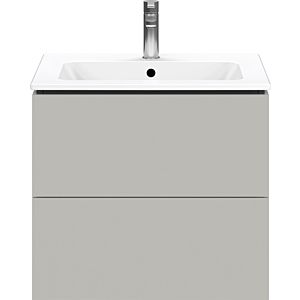 Duravit L-Cube vanity unit LC624000707 62 x 48, 2000 cm, concrete gray matt, 2 drawers, wall-hung