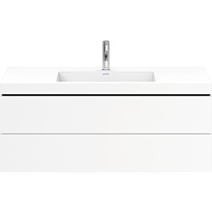 Duravit L-Cube vanity unit LC6929O1818 120 x 48 cm, 2000 tap hole, matt white, 2 drawers