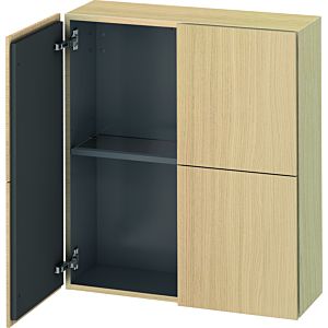 Duravit L-Cube Halbhochschrank LC116707171 70x24,3x80cm, 2 Türen, mediterane eiche