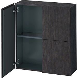 Duravit L-Cube Halbhochschrank LC116707272 70x24,3x80cm, 2 Türen, eiche dunkel gebürstet