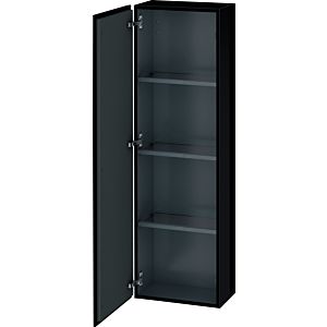 L-Cube Duravit haute LC1168L4040 40x24,3x132cm, porte à gauche, noir brillant