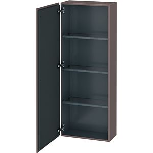 Duravit L-Cube Halbhochschrank LC1169L4343 50x24,3x132cm, Tür links, basalt matt
