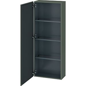 L-Cube Duravit tall cabinet LC1169L9090 50x24.3x132cm, door on the left, flannel gray silk matt