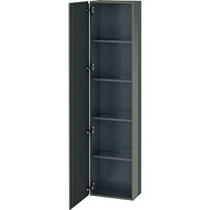 Duravit L-Cube LC1170L8989 40x24,3x176cm, porte à gauche, gris flanelle brillant