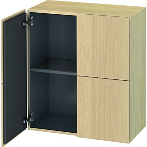 Duravit L-Cube armoire moyenne haute LC117707171 70x36,3x80cm, 2 portes, chêne méditerranéen