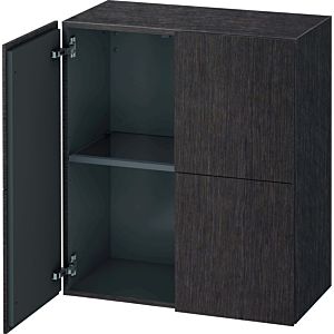 Duravit L-Cube medium tall cabinet LC117707272 70x36.3x80cm, 2 doors, dark oak brushed