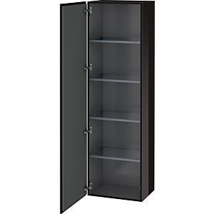 Duravit L-Cube cabinet LC1181L4040 50x36.3x176cm, door on the left, black high gloss