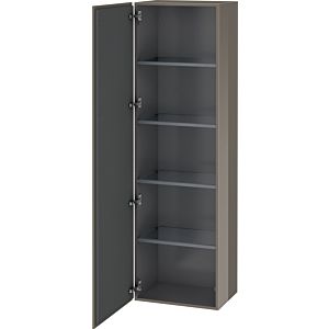 Duravit L-Cube cabinet LC1181L8989 50x36.3x176cm, door on the left, flannel gray high gloss