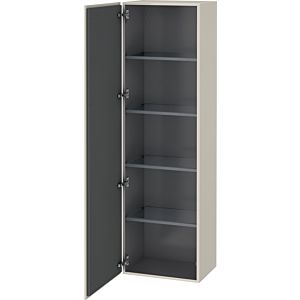 Duravit L-Cube cabinet LC1181L9191 50x36.3x176cm, door on the left, matt taupe