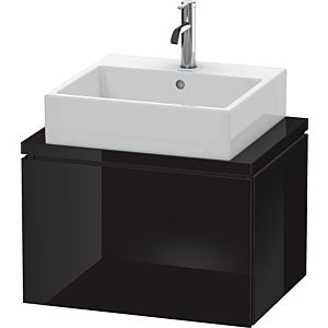 L-Cube Duravit vasque LC580004040 62 x 47,7 cm, noir brillant, pour console, coulissant 2000
