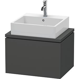Duravit L-Cube vanity unit LC580004949 62 x 47.7 cm, matt graphite, for console, 2000 pull-out