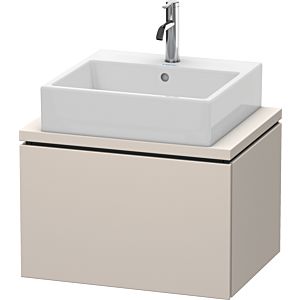 Duravit L-Cube vanity unit LC580009191 62 x 47.7 cm, matt taupe, for console, 2000 pull-out