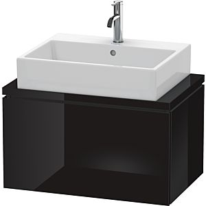 Duravit L-Cube Waschtisch-Unterschrank LC580104040 72 x 47,7 cm, schwarz hochglanz, für Konsole, 1 Auszug