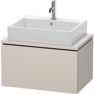 Duravit L-Cube vanity unit LC580109191 72 x 47.7 cm, matt taupe, for console, 2000 pull-out
