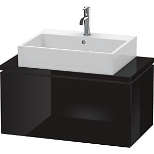 Duravit L-Cube vanity unit LC580204040 82 x 47.7 cm, black high gloss, for console, 2000 pull-out